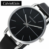 Buy Shop Calvin Klein Evan Black Dial Black Leather Strap Watch for Men - K7B211CZ USA Online