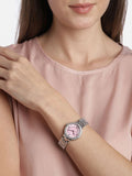 Buy Shop Fossil Virginia Pink Dial Silver Steel Strap Watch for Women - ES3504 USA Online