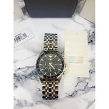 Buy Shop Emporio Armani Team Italia Chronograph Black Dial Silver Steel Strap Watch For Men - AR5983 USA Online