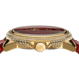 Buy Shop Michael Kors Camille Three-Hand Red Dial Red Leather Strap Watch for Women - MK4750 USA Online