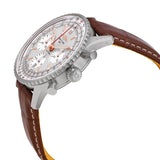 Buy Shop Breitling Navitimer B01 Chronograph 41 White Dial Brown Leather Strap Watch for Men - AB0139211G1P1 USA Online