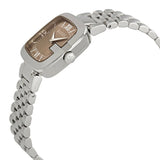 Buy Shop Gucci G-Gucci Brown Dial Silver Steel Strap Watch For Women - YA125413 USA Online