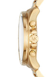 Buy Shop Michael Kors Brecken Chronograph Quartz Black Dial Gold Steel Strap Watch For Men - MK8481 USA Online