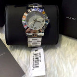 Buy Shop Marc Jacobs Amy Silver Dial Silver Steel Strap Watch for Women - MBM3181 USA Online