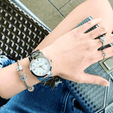 Buy Shop Burberry The City White Dial Silver Steel Strap Watch for Women - BU9144 USA Online