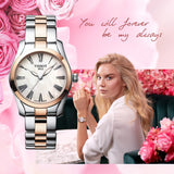 Buy Shop Tissot T Wave Mother of Pearl Dial Two Tone Steel Strap Watch For Women - T112.210.22.113.01 USA Online