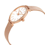 Buy Shop Michael Kors Pyper Quartz Mother of Pearl White Dial Rose Gold Mesh Strap Watch For Women - MK4588 USA Online