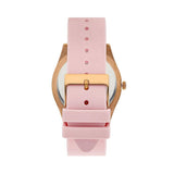 Buy Shop Guess Clarity Gold Dial Pink Silicone Strap Watch for Women - GW0109L2 USA Online