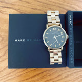 Buy Shop Marc Jacobs Baker Green Dial Gold Steel Strap Watch for Women - MBM3249 USA Online
