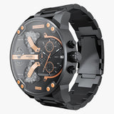 Buy Shop Diesel Big Daddy Chronograph Black Dial Black Steel Strap Watch For Men - DZ7312 USA Online