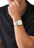 Buy Shop Michael Kors Accelerator Chronograph White Dial Silver Steel Strap Watch For Men - MK9112 USA Online