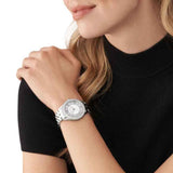 Buy Shop Michael Kors Harlowe Three-Hand Quartz Silver Dial Silver Steel Strap Watch For Women - MK4708 USA Online