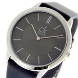 Buy Shop Calvin Klein Minimal Black Dial Black Leather Strap Watch for Men - K3M211C4 USA Online