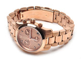 Buy Shop Michael Kors Runway Chronograph Rose Gold Dial Rose Gold Steel Strap Watch for Women - MK5430 USA Online