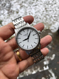 Buy Shop Tissot Carson Steel White Dial Silver Steel Strap Watch For Men - T085.410.11.011.00 USA Online