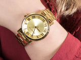 Buy Shop Michael Kors Norie Gold Dial Gold Steel Strap Watch for Women - MK3560 USA Online
