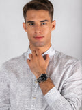 Buy Shop Fossil The Commuter Black Dial Silver Steel Strap Watch for Men - FS5391 USA Online