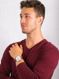 Buy Shop Tommy Hilfiger Landon Chronograph White Dial Brown Leather Strap Watch for Men - 1791531 USA Online