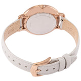 Buy Shop Fossil Jacqueline Mother of Pearl Dial Grey Leather Strap Watch for Women - ES4672 USA Online