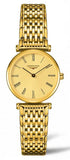 Buy Shop Longines La Grande Classique de Longines Gold Dial Gold Mesh Bracelet Watch for Women - L4.209.2.31.8 USA Online