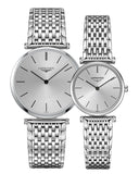 Buy Shop Longines La Grande Classique De Longines Silver Dial Silver Mesh Bracelet Watch for Women - L4.209.4.72.6 USA Online