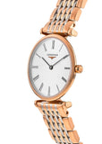 Buy Shop Longines La Grande Classique De Longines White Dial Two Tone Mesh Bracelet Watch for Women - L4.209.1.91.7 USA Online
