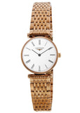 Longines La Grande Classique White Dial Rose Gold Mesh Bracelet Watch for Women - L4.209.1.91.8