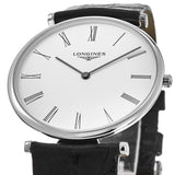 Buy Shop Longines La Grande Classique De Longines White Dial Black Leather Strap Watch for Women - L4.755.4.11.2 USA Online