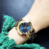 Buy Shop Marc Jacobs Amy Green Dial Gold Steel Strap Watch for Women - MBM8619 USA Online