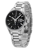 Buy Shop Tag Heuer Carrera Automatic Chronograph Black Dial Silver Steel Strap Watch for Men - CBK2110.BA0715 USA Online