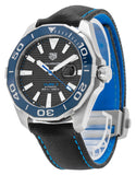 Buy Shop Tag Heuer Aquaracer Calibre 5 Automatic Black Dial Black Nylon Strap Watch for Men - WAY201C.FC6395 USA Online