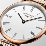 Longines La Grande Classique De Longines White Dial Two Tone Steel Strap Watch for Women - L4.209.1.92.7