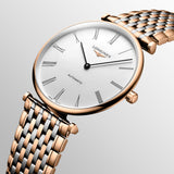 Buy Shop Longines La Grande Classique De Longines White Dial Two Tone Mesh Bracelet Watch for Women - L4.209.1.91.7 USA Online