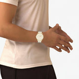 Buy Shop Lacoste 12.12 Beige Dial Beige Silicone Strap Watch for Men - 2011239 USA Online