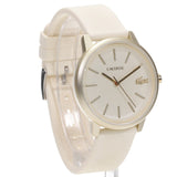 Buy Shop Lacoste 12.12 Beige Dial Beige Silicone Strap Watch for Men - 2011239 USA Online