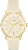 Buy Shop Lacoste 12.12 Beige Dial Beige Silicone Strap Watch for Men - 2011239 USA Online