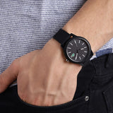 Buy Shop Lacoste 12.12 Black Dial Black Silicon Strap Watch for Men - 2010986 USA Online