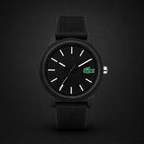 Buy Shop Lacoste 12.12 Black Dial Black Silicon Strap Watch for Men - 2010986 USA Online