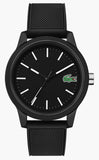 Buy Shop Lacoste 12.12 Black Dial Black Silicon Strap Watch for Men - 2010986 USA Online