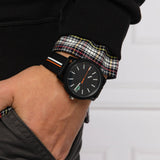 Buy Shop Lacoste 12.12 Black Dial Black Silicon Strap Watch for Men - 2011071 USA Online