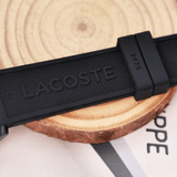 Buy Shop Lacoste 12.12 Black Dial Black Silicon Strap Watch for Men - 2011134 USA Online