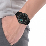Buy Shop Lacoste 12.12 Black Dial Black Silicon Strap Watch for Men - 2011134 USA Online
