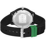 Buy Shop Lacoste 12.12 Black Dial Black Silicon Strap Watch for Men - 2011134 USA Online