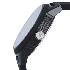 Buy Shop Lacoste 12.12 Black Dial Black Silicon Strap Watch for Men - 2011134 USA Online