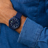Buy Shop Lacoste 12.12 Blue Dial Blue Silicon Strap Watch for Men - 2010987 USA Online