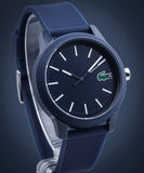 Buy Shop Lacoste 12.12 Blue Dial Blue Silicon Strap Watch for Men - 2010987 USA Online