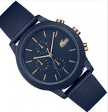 Buy Shop Lacoste 12.12 Blue Dial Blue Silicon Strap Watch for Men - 2011013 USA Online