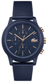 Buy Shop Lacoste 12.12 Blue Dial Blue Silicon Strap Watch for Men - 2011013 USA Online