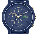 Buy Shop Lacoste 12.12 Blue Dial Blue Silicon Strap Watch for Men - 2011248 USA Online