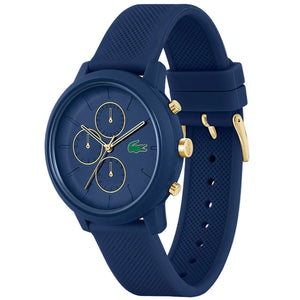 Buy Shop Lacoste 12.12 Blue Dial Blue Silicon Strap Watch for Men - 2011248 USA Online